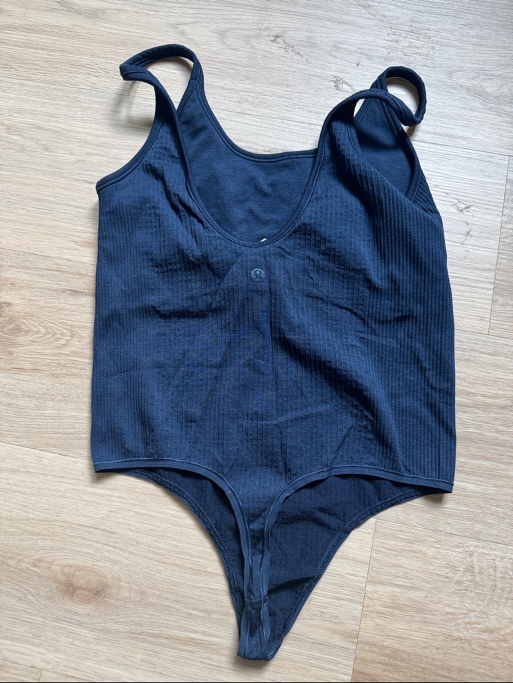 Lululemon Navy Ribbed One-Piece bodysuit - Picture 2 of 3